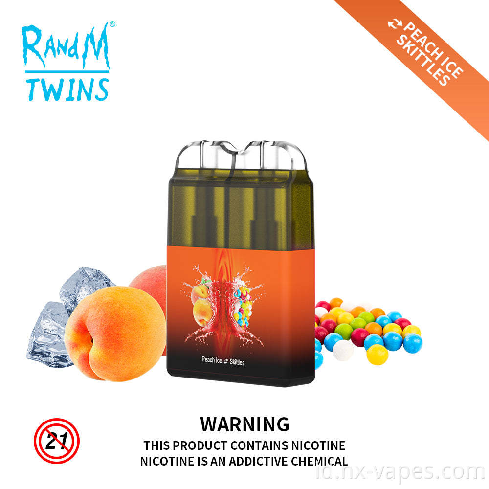 Randm Twins 2in1 LED Light Disposable Vape Pod RANDM TWINS 2IN1 LED LIGHT DISPOSABLE VAPE POD